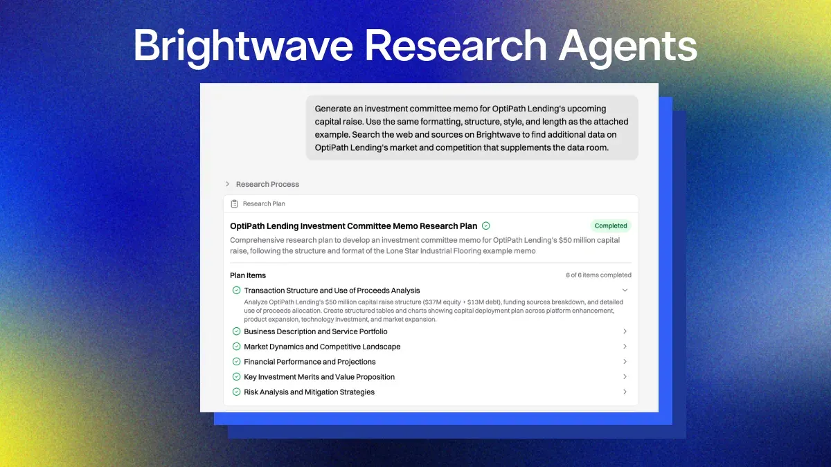 Introducing Research Agents: Advancing Agentic Research for Professionals