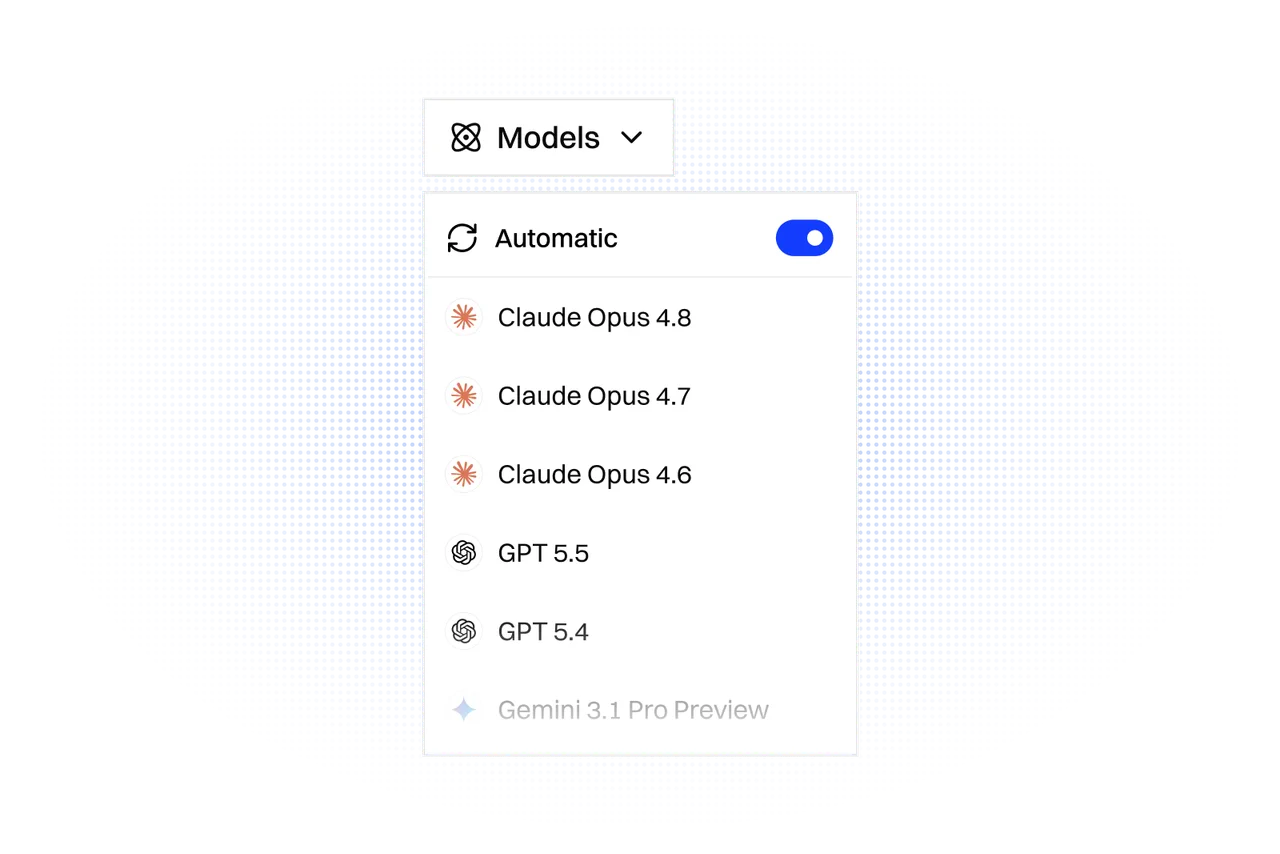Automatic model routing